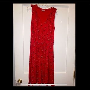 Anthropologie Leifnotes red dress